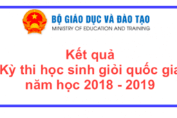 Kết quả thi Học sinh giỏi Quốc gia  trường THPT Chuyên Hưng Yên Năm 2018 - 2019